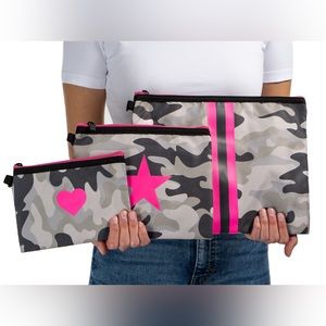 BRAND NEW IN PLASTIC HAUTE SHORE JETT SET CAIRO THREE POUCHES INCLUDED